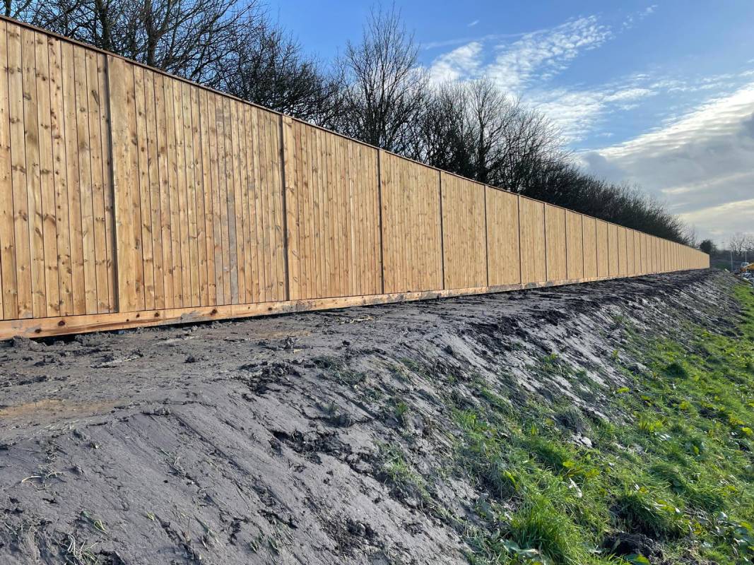 Acoustic Fencing New Housing Development Main Photo